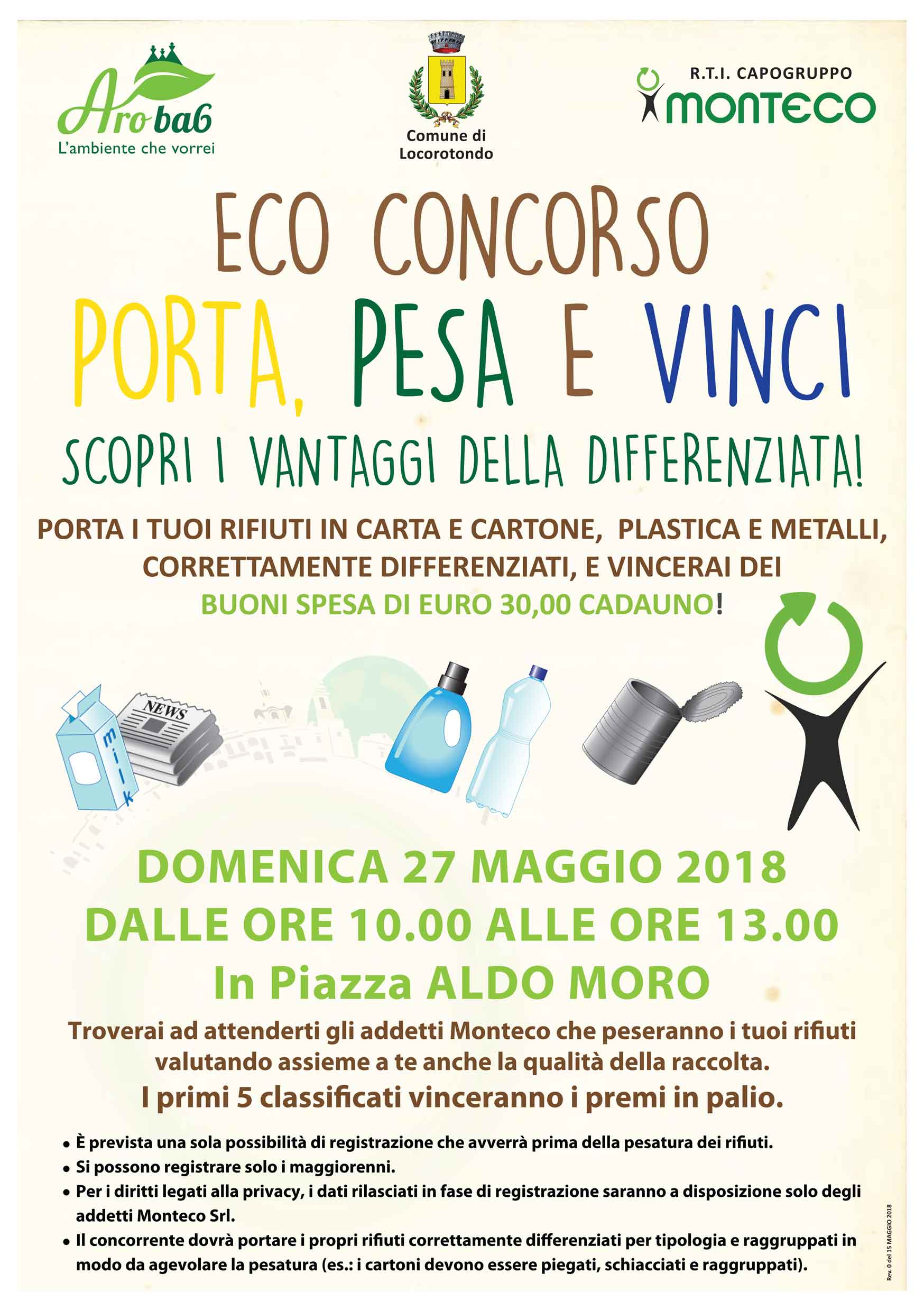 Porta, pesa e Vinci a Locorotondo